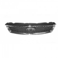 FORD FOCUS 10/04-12/07 K&Uuml;HLERGRILL GITTER schwarz/Chrom
