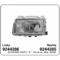 SCHEINWERFER H4 ELEKTRISCHVS.+MOT RECHTS VW POLO 6N BJ...
